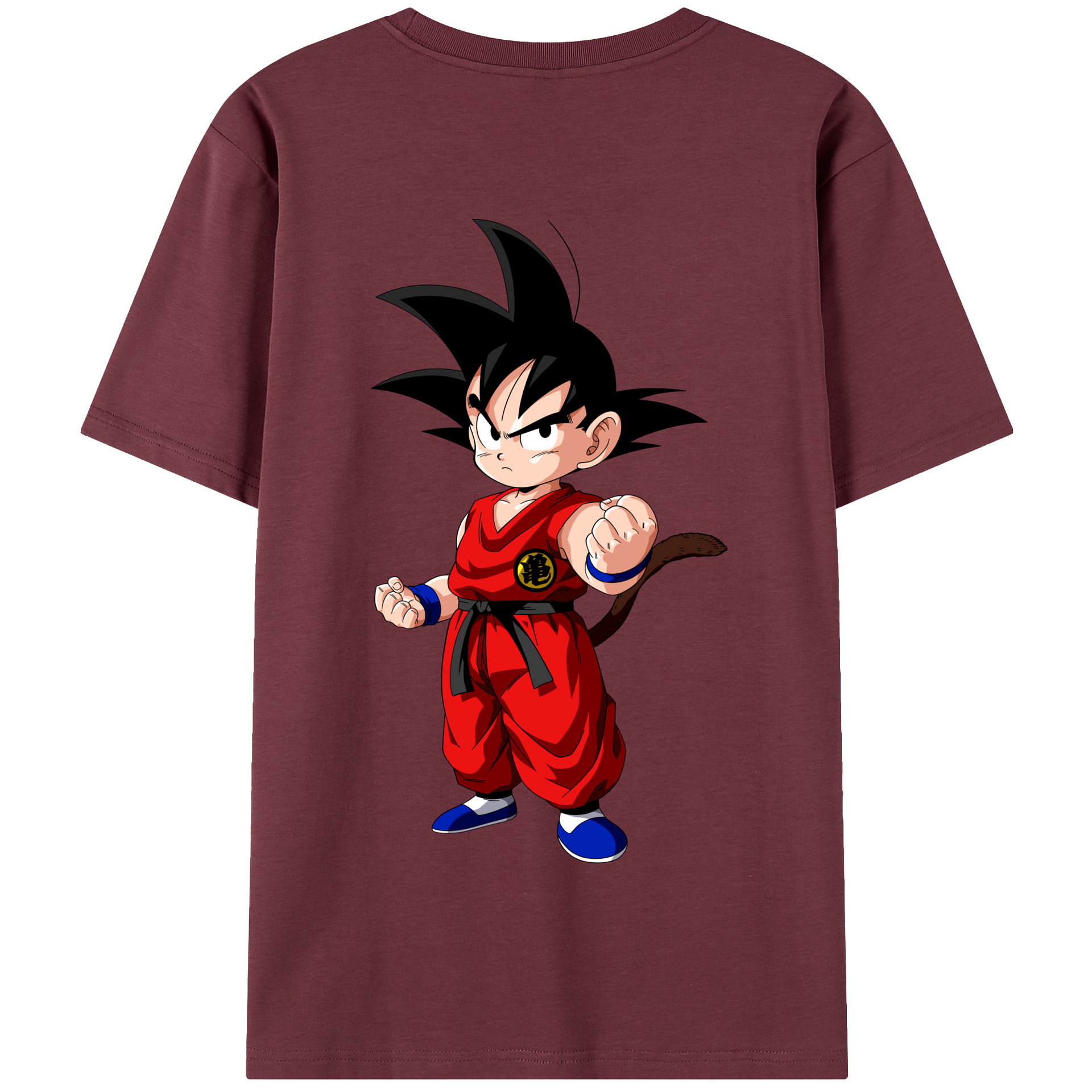 （画像用） ドラゴンボール 孫悟空（そん ごくう）Son Goku カカロット DRAGON BALL Kakarotto 綿100％半袖Tシャツ（背面プリント）